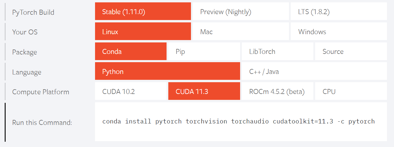 Pytorch官网